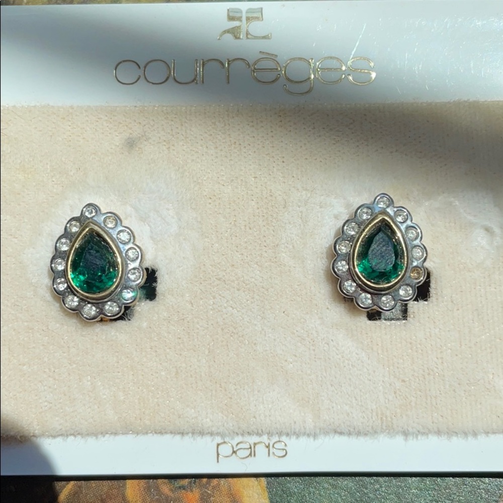 - Vintage original Courreges earrings collectible